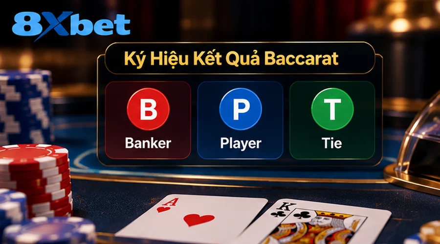 Ký hiệu trong baccarat trên bàn cược